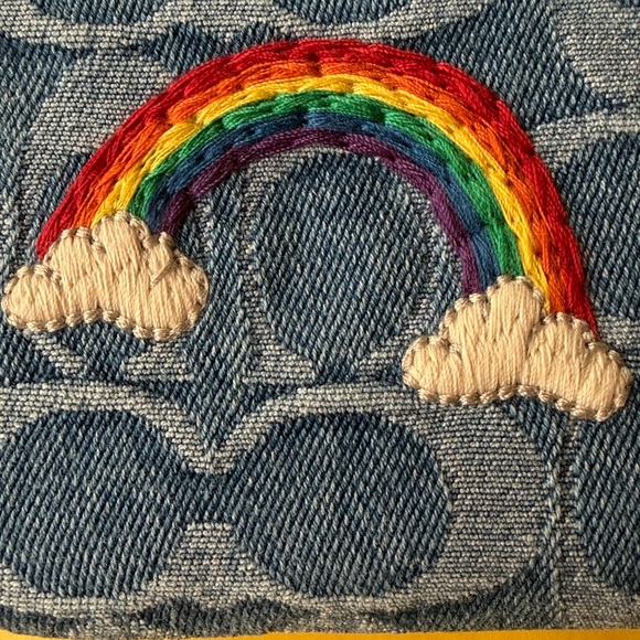 🍒🌈🍒 COACH ZIP WRISTLET IN SIGNATURE DENIM 🍒🌈🍒 NWT 🍒🌈🍒 - Picture 6 of 16